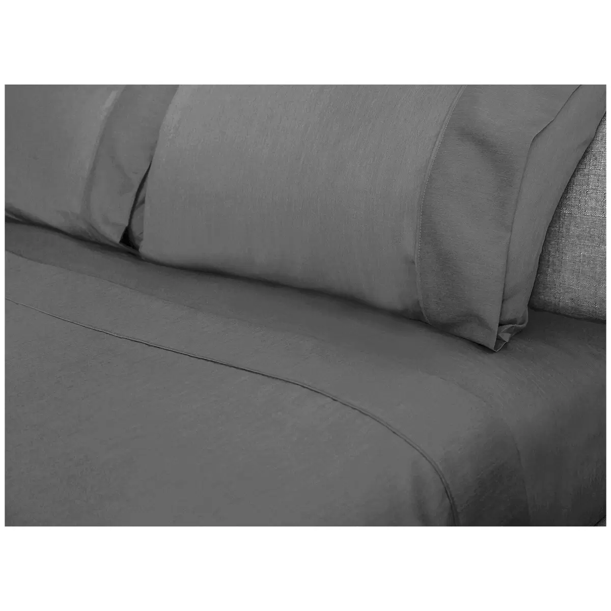 Kingtex Bamboo Cooling 2000TC Sheet Set King - Charcoal